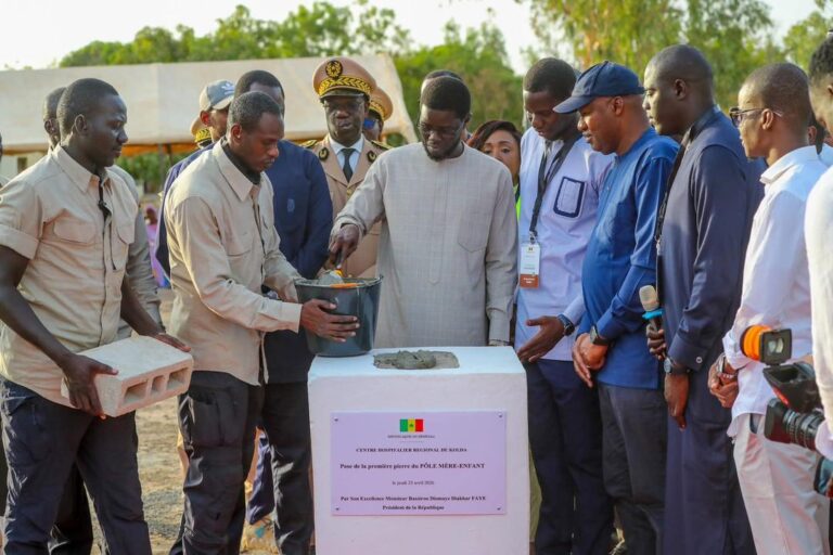 Kolda : Bassirou Diomaye Faye renforce l’offre de santé avec un pôle mère-enfant et un SAMU interrégional